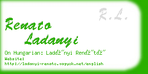 renato ladanyi business card